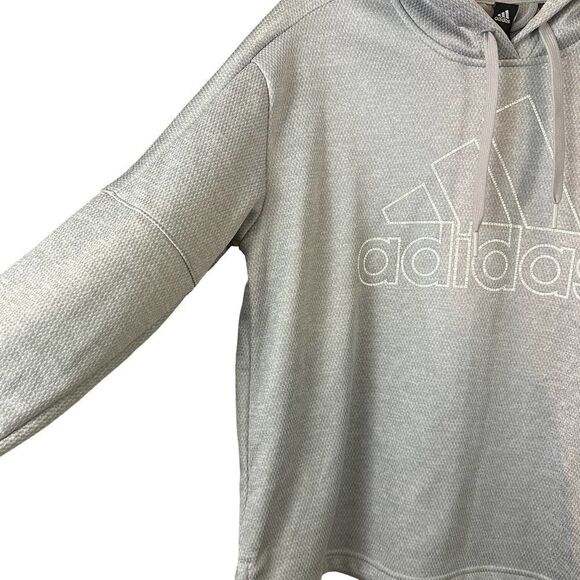 Adidas Gray Hoodie Size Large - Picture 4 of 11